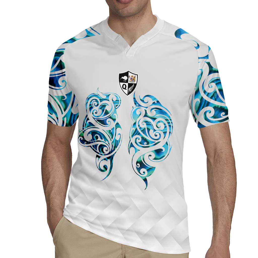 Queensland Maori Kiwi Personalised Rugby Jersey Ma Kakariki Papua Shell Maori Tribal Tattoo