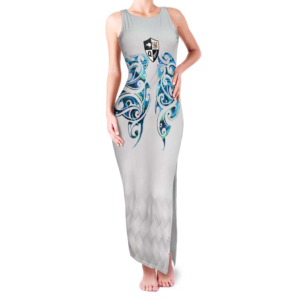 Queensland Maori Kiwi Personalised Tank Maxi Dress Ma Kakariki Papua Shell Maori Tribal Tattoo