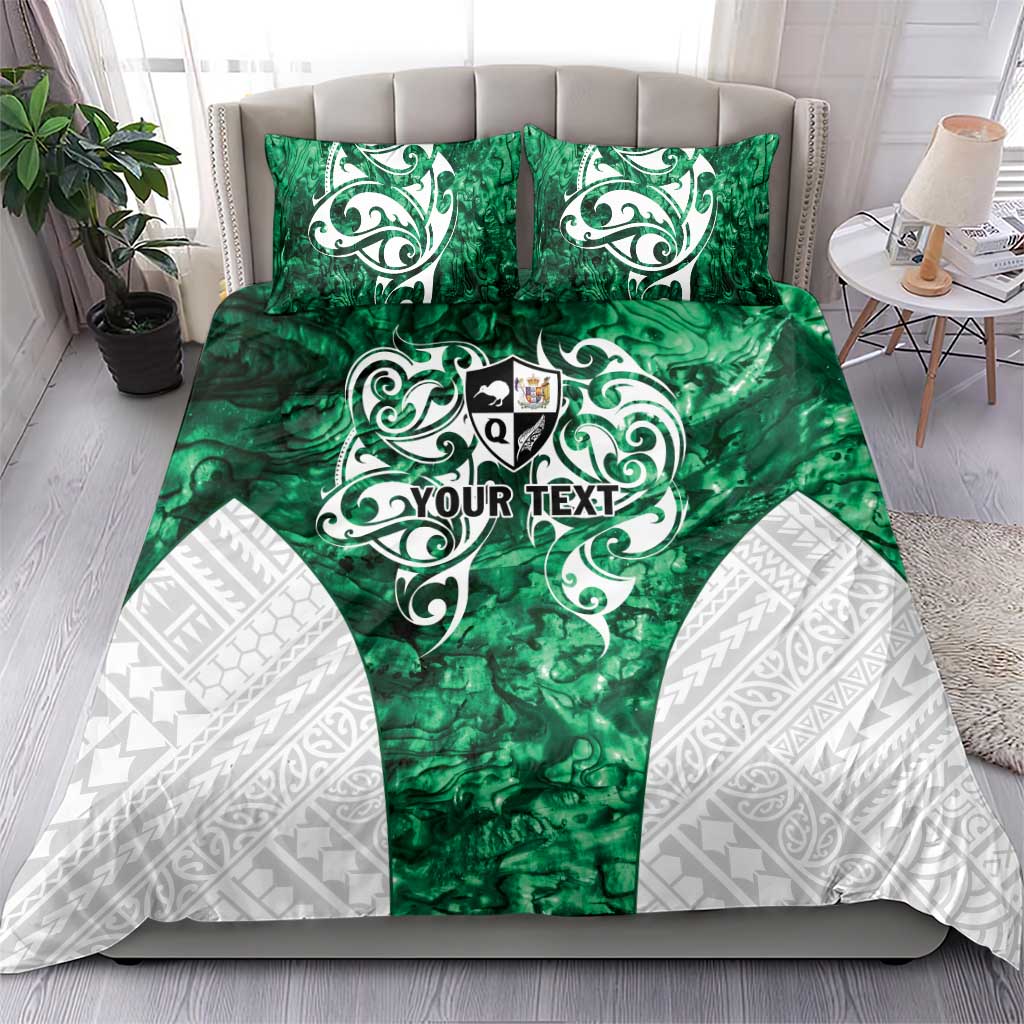 Queensland Maori Kiwi Personalised Bedding Set Kikirangi Papua Shell Maori Tribal Tattoo