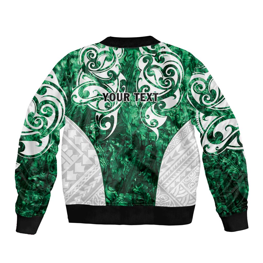 Queensland Maori Kiwi Personalised Bomber Jacket Kikirangi Papua Shell Maori Tribal Tattoo LT9 - Polynesian Pride