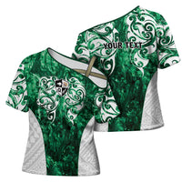 Queensland Maori Kiwi Personalised Cross Shoulder Shirt Kikirangi Papua Shell Maori Tribal Tattoo - Polynesian Pride