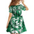 Queensland Maori Kiwi Personalised Family Matching Off The Shoulder Long Sleeve Dress and Hawaiian Shirt Kikirangi Papua Shell Maori Tribal Tattoo