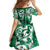 Queensland Maori Kiwi Personalised Family Matching Off Shoulder Short Dress and Hawaiian Shirt Kikirangi Papua Shell Maori Tribal Tattoo