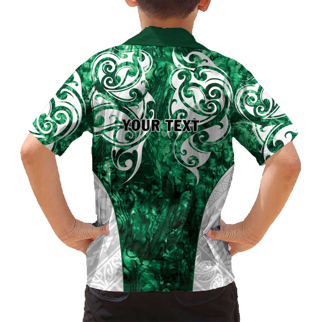 Queensland Maori Kiwi Personalised Family Matching Tank Maxi Dress and Hawaiian Shirt Kikirangi Papua Shell Maori Tribal Tattoo