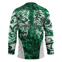 Queensland Maori Kiwi Personalised Hockey Jersey Kikirangi Papua Shell Maori Tribal Tattoo - Polynesian Pride