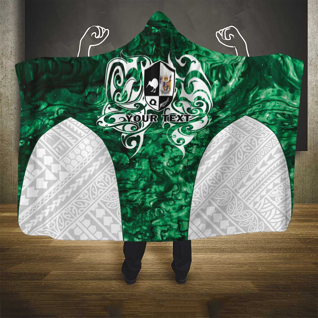 Queensland Maori Kiwi Personalised Hooded Blanket Kikirangi Papua Shell Maori Tribal Tattoo