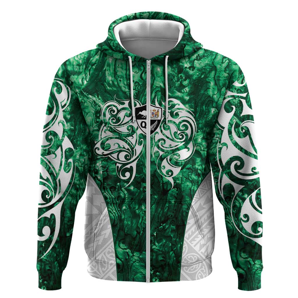 Queensland Maori Kiwi Personalised Hoodie Kikirangi Papua Shell Maori Tribal Tattoo
