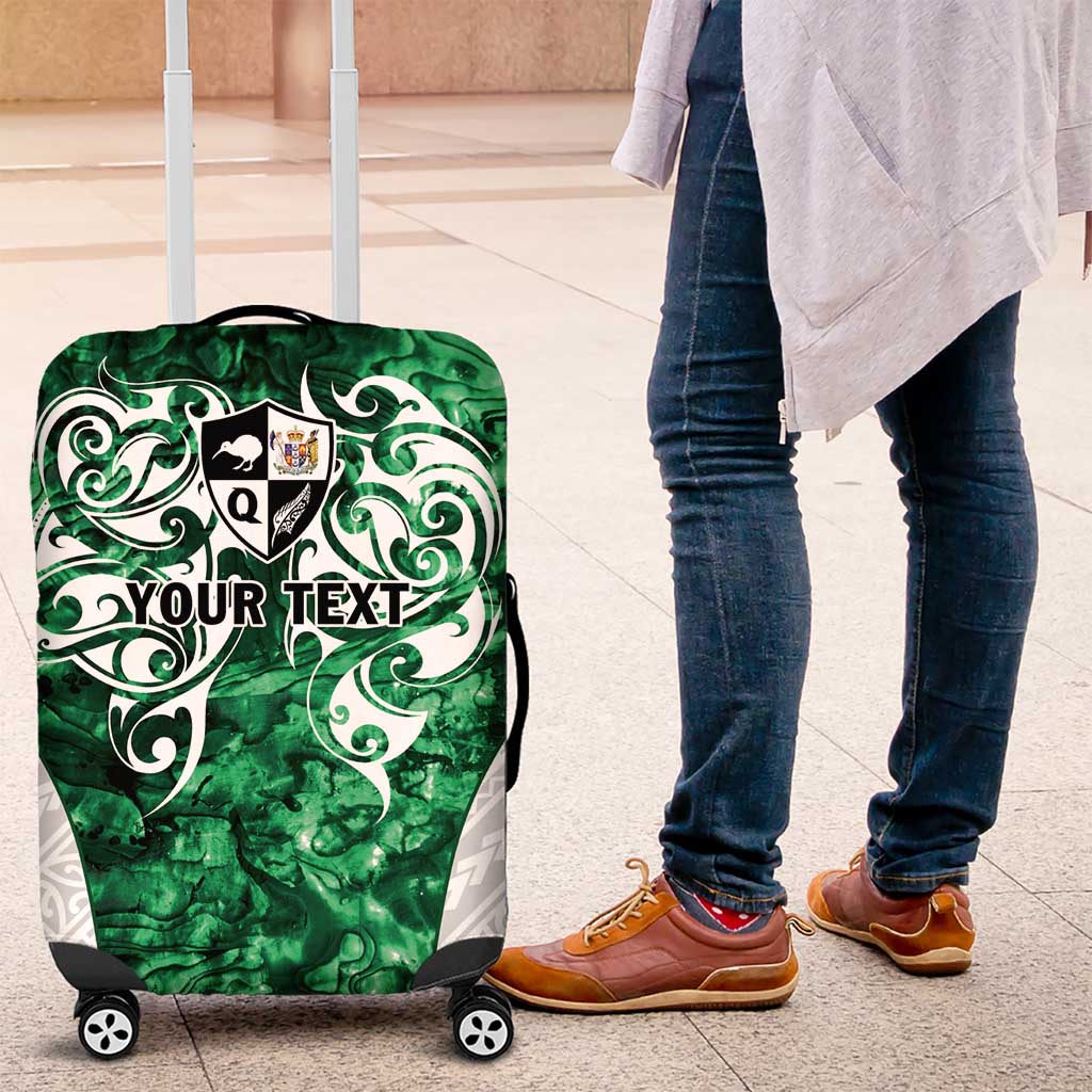 Queensland Maori Kiwi Personalised Luggage Cover Kikirangi Papua Shell Maori Tribal Tattoo LT9 Green - Polynesian Pride