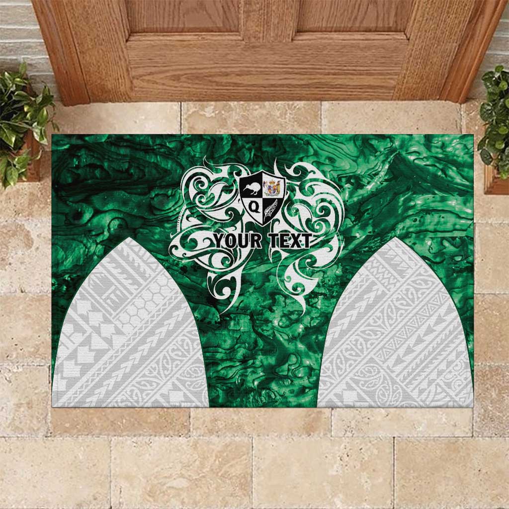 Queensland Maori Kiwi Personalised Rubber Doormat Kikirangi Papua Shell Maori Tribal Tattoo
