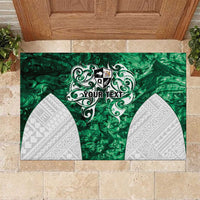 Queensland Maori Kiwi Personalised Rubber Doormat Kikirangi Papua Shell Maori Tribal Tattoo