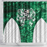 Queensland Maori Kiwi Personalised Shower Curtain Kikirangi Papua Shell Maori Tribal Tattoo LT9 - Polynesian Pride