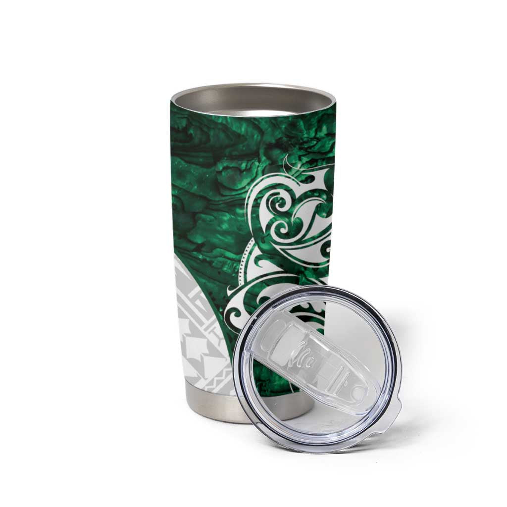 Queensland Maori Kiwi Personalised Tumbler Cup Kikirangi Papua Shell Maori Tribal Tattoo