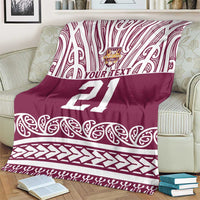 Queensland Maori Nga Hau E Wha Custom Blanket Polynesian Maori Tribal Pattern LT9 - Polynesian Pride