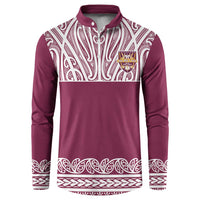 Queensland Maori Nga Hau E Wha Custom Button Sweatshirt Polynesian Maori Tribal Pattern