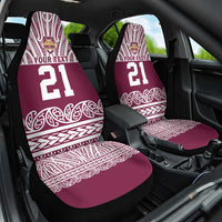 Queensland Maori Nga Hau E Wha Custom Car Seat Cover Polynesian Maori Tribal Pattern