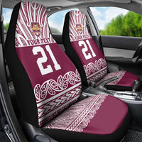 Queensland Maori Nga Hau E Wha Custom Car Seat Cover Polynesian Maori Tribal Pattern