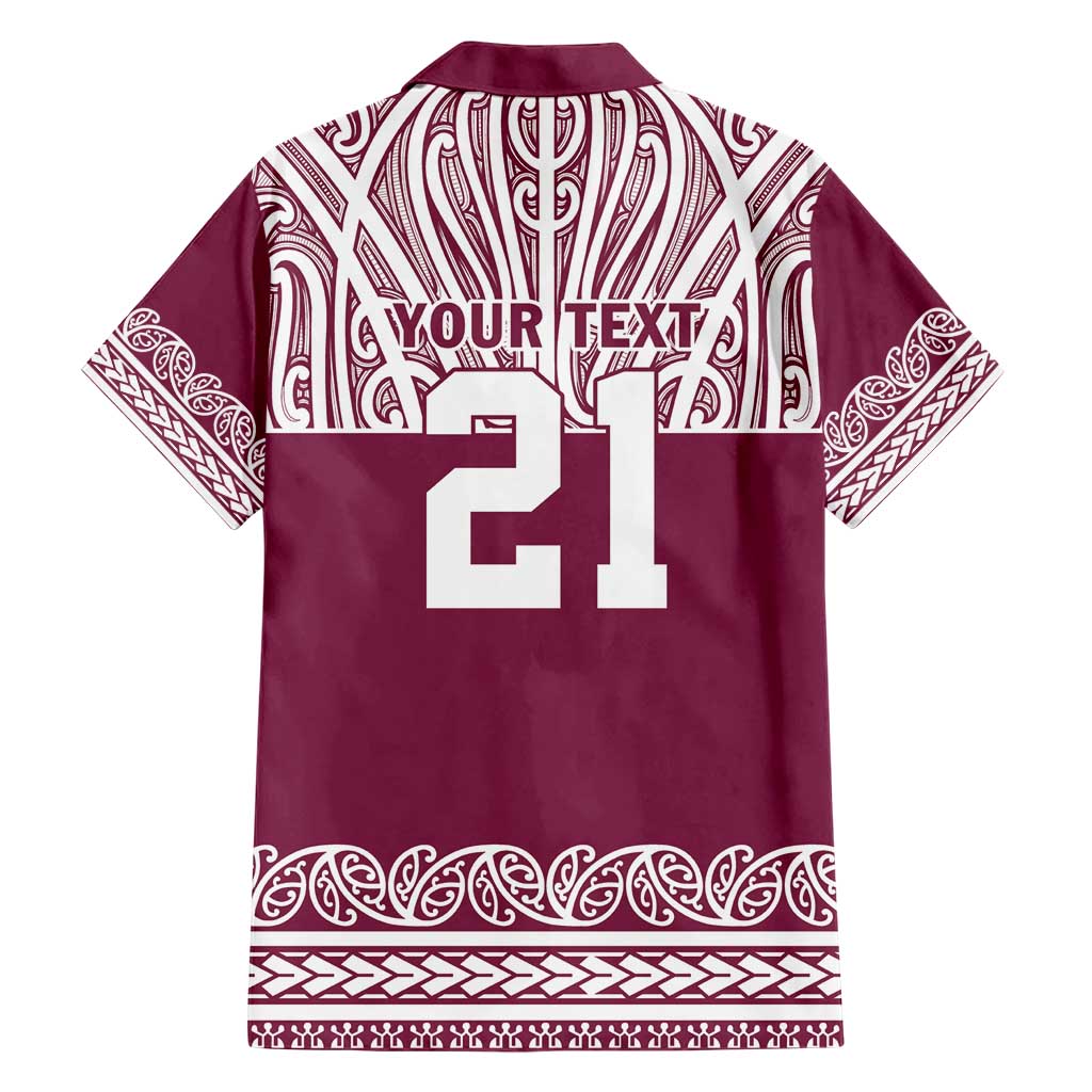 Queensland Maori Nga Hau E Wha Custom Family Matching Short Sleeve Bodycon Dress and Hawaiian Shirt Polynesian Maori Tribal Pattern