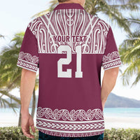Queensland Maori Nga Hau E Wha Custom Hawaiian Shirt Polynesian Maori Tribal Pattern