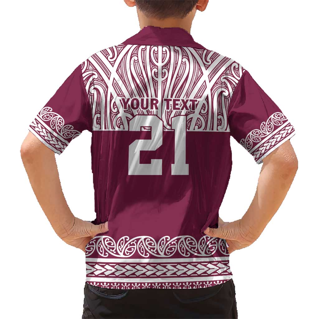 Queensland Maori Nga Hau E Wha Custom Hawaiian Shirt Polynesian Maori Tribal Pattern