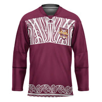 Queensland Maori Nga Hau E Wha Custom Hockey Jersey Polynesian Maori Tribal Pattern - Polynesian Pride