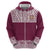 Queensland Maori Nga Hau E Wha Custom Hoodie Polynesian Maori Tribal Pattern