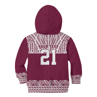 Queensland Maori Nga Hau E Wha Custom Kid Hoodie Polynesian Maori Tribal Pattern