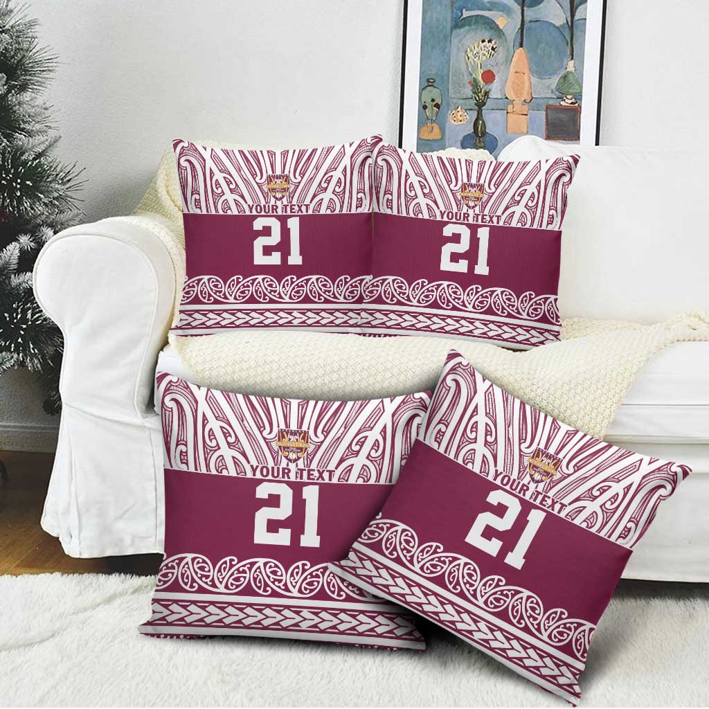 Queensland Maori Nga Hau E Wha Custom Pillow Cover Polynesian Maori Tribal Pattern - Polynesian Pride