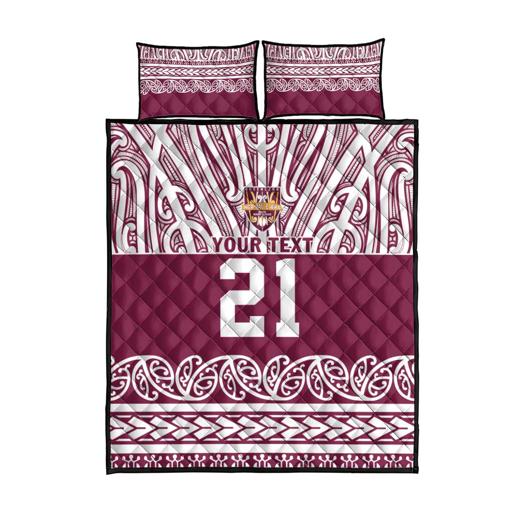 Queensland Maori Nga Hau E Wha Custom Quilt Bed Set Polynesian Maori Tribal Pattern LT9 - Polynesian Pride
