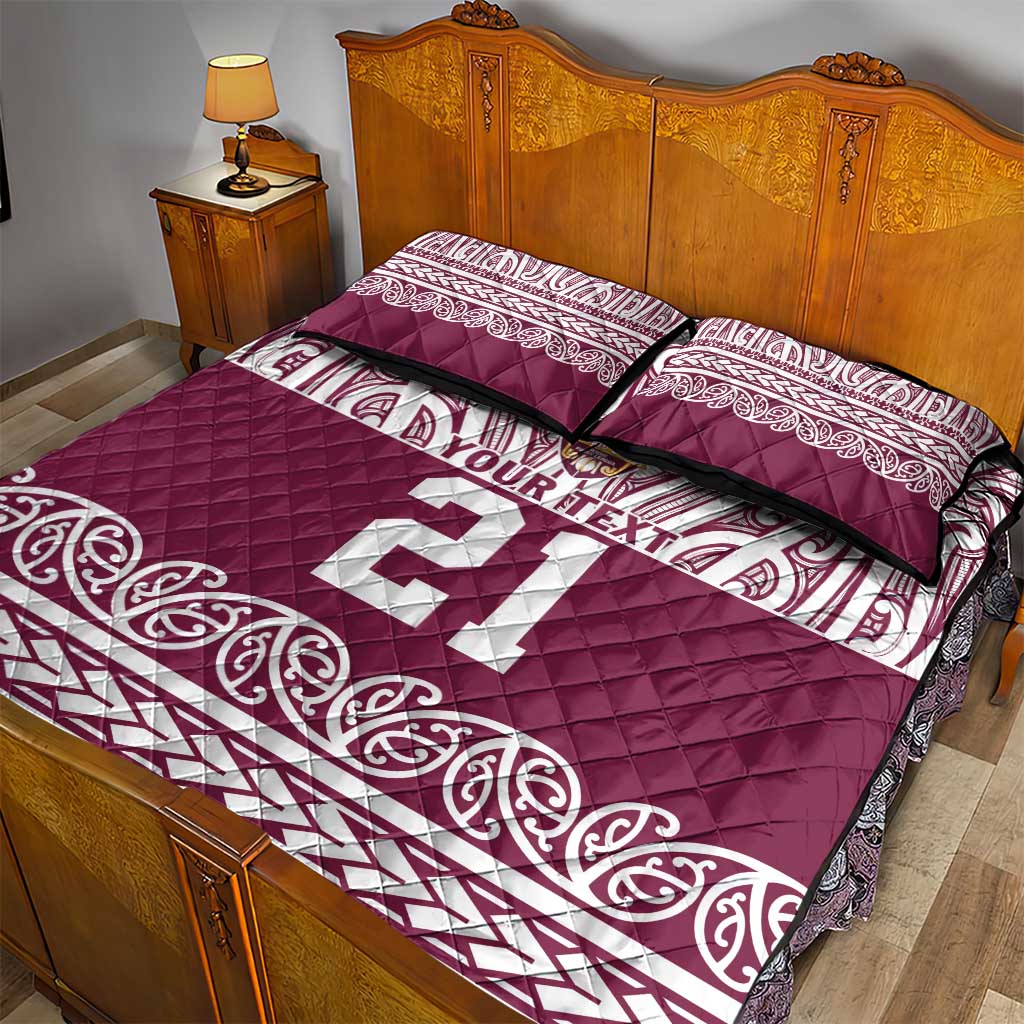 Queensland Maori Nga Hau E Wha Custom Quilt Bed Set Polynesian Maori Tribal Pattern LT9 - Polynesian Pride