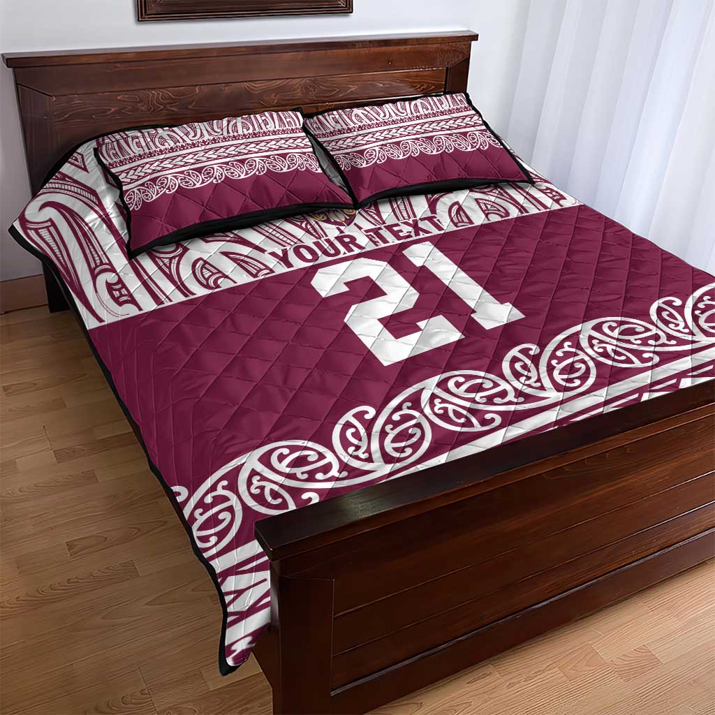 Queensland Maori Nga Hau E Wha Custom Quilt Bed Set Polynesian Maori Tribal Pattern LT9 - Polynesian Pride