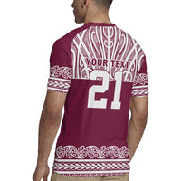Queensland Maori Nga Hau E Wha Custom Rugby Jersey Polynesian Maori Tribal Pattern