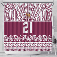 Queensland Maori Nga Hau E Wha Custom Shower Curtain Polynesian Maori Tribal Pattern LT9 - Polynesian Pride
