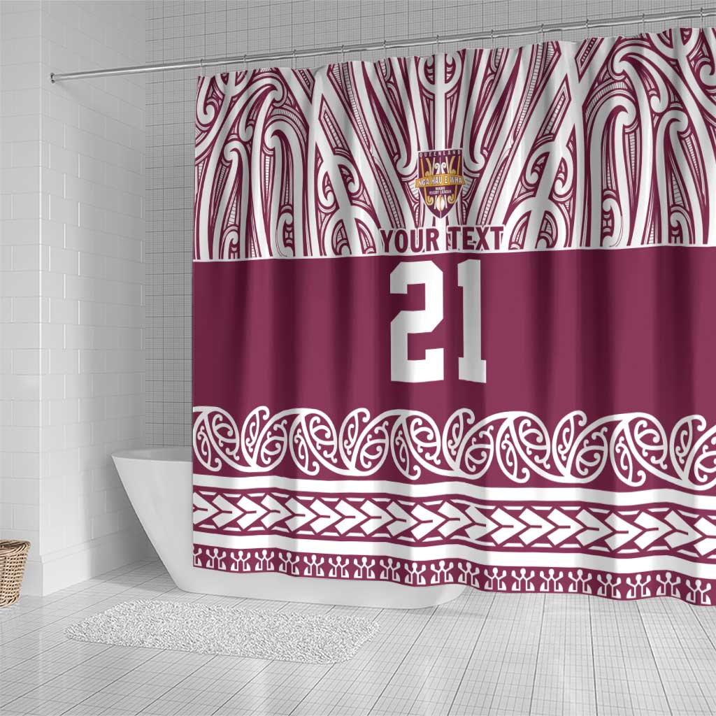 Queensland Maori Nga Hau E Wha Custom Shower Curtain Polynesian Maori Tribal Pattern LT9 - Polynesian Pride