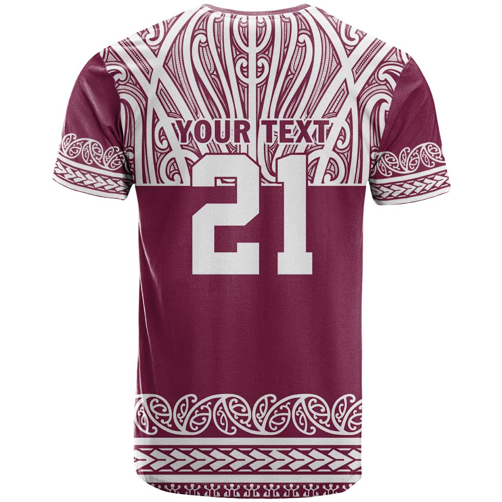 Queensland Maori Nga Hau E Wha Custom T Shirt Polynesian Maori Tribal Pattern