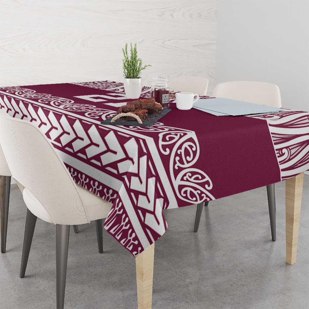 Queensland Maori Nga Hau E Wha Custom Tablecloth Polynesian Maori Tribal Pattern