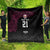 Queensland Papua New Guinea Custom Quilt All Black Pacific PNG Tribal Style