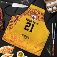 Queensland Papua New Guinea Custom Apron All Gold Pacific PNG Tribal Style - Polynesian Pride