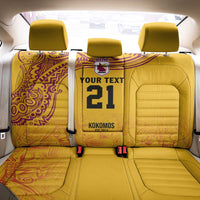 Queensland Papua New Guinea Custom Back Car Seat Cover All Gold Pacific PNG Tribal Style
