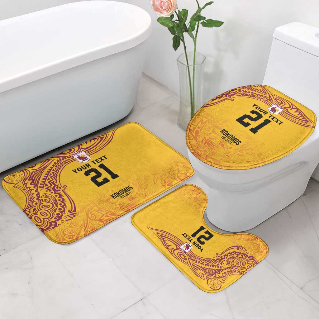 Queensland Papua New Guinea Custom Bathroom Set All Gold Pacific PNG Tribal Style - Polynesian Pride