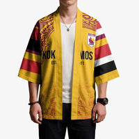 Queensland Papua New Guinea Custom Kimono All Gold Pacific PNG Tribal Style LT9 - Polynesian Pride