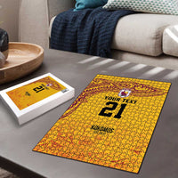 Queensland Papua New Guinea Custom Puzzle All Gold Pacific PNG Tribal Style - Polynesian Pride