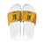 Queensland Papua New Guinea Custom Slide Sandals All Gold Pacific PNG Tribal Style - Polynesian Pride