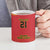 Queensland Papua New Guinea Custom Ceramic Mug All Red Pacific PNG Tribal Style - Polynesian Pride