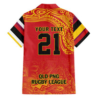 Queensland Papua New Guinea Custom Family Matching Tank Maxi Dress and Hawaiian Shirt All Red Pacific PNG Tribal Style