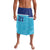 Queensland Samoa Custom Lavalava Blue Pacific Polynesian Tribal Pattern