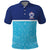 Queensland Samoa Custom Polo Shirt Blue Pacific Polynesian Tribal Pattern