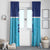 Queensland Samoa Custom Window Curtain Blue Pacific Polynesian Tribal Pattern