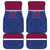 Queensland Samoa Custom Car Mats Maroon-Blue Pacific Polynesian Tribal Pattern