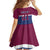 Queensland Samoa Custom Family Matching Summer Maxi Dress and Hawaiian Shirt Maroon-Blue Pacific Polynesian Tribal Pattern