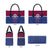 Queensland Samoa Custom Leather Bag Maroon-Blue Pacific Polynesian Tribal Pattern - Polynesian Pride